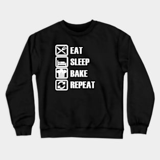 Funny Baking Shirt, Gift For Baker, Bakers Shirt, Baking Shirts, Baking Lover, Baker Shirts, Baker Gifts, Eat Sleep Bake Repeat Crewneck Sweatshirt